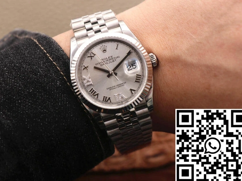 Silver Factory Datejust EW Rolex Dial Diamond M126234-0029 0220